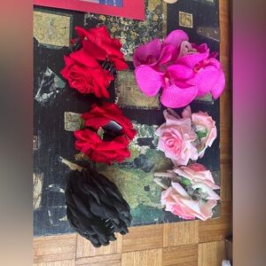 6 Pieces of Flower Claw Clip Bundle